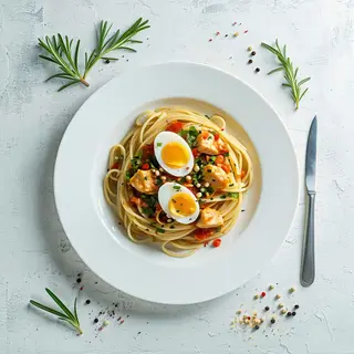 52 Spaghetti di pollo al curry
