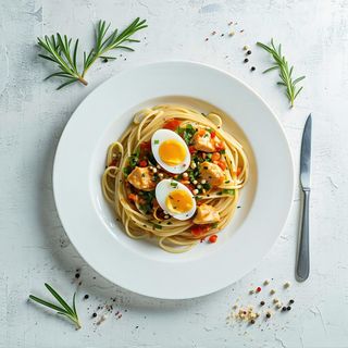 52 Spaghetti di pollo al curry