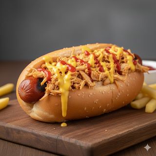 Perrito Caliente Con Pollo