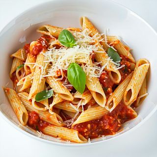 Паста с доматен сос и пармезан