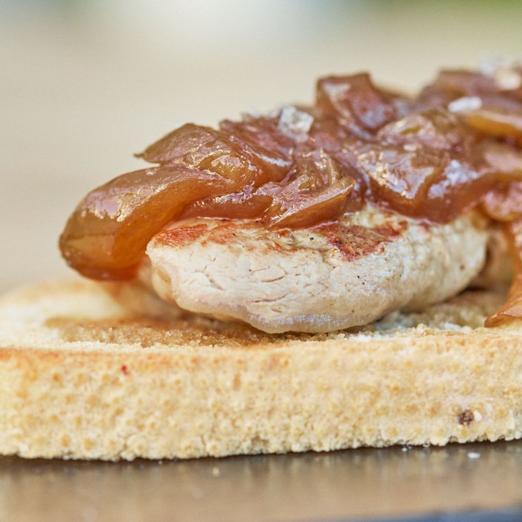 Solomillo con Cebolla caramelizada