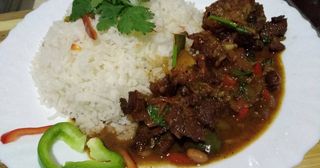 White Rice With Goat Meat