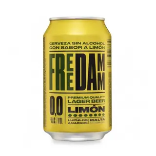 Free Damm Lemon Cerveza 0,0 con limón Lata 33cl