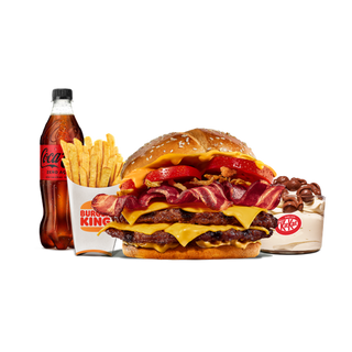 Menu Completo Double Duo Bacon Cheddar