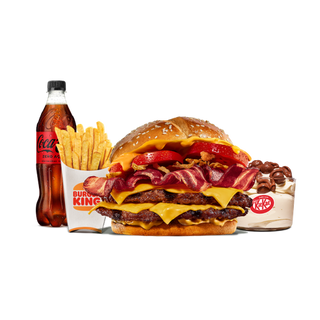 Menu Completo Double Duo Bacon Cheddar