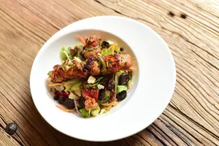 Mediterranean Chicken Kebab Salad