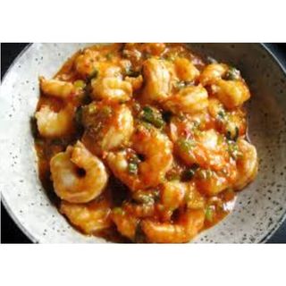 Prawns in chilli sauce