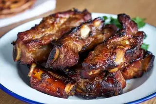 Costillas de cerdo fritas