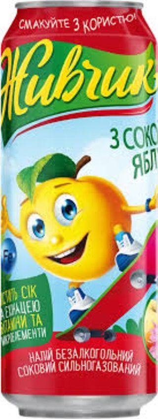 Живчик з соком Яблука 0,5л ж/б