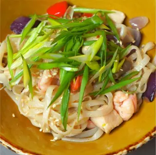 Лапша WOK с креветками