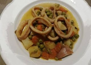 117. Totani con verdure miste