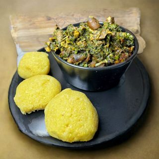 Afang Soup and Swallow