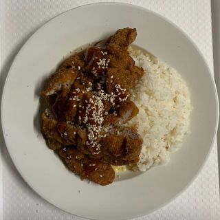 猪扒饭Pork chop rice 450g 