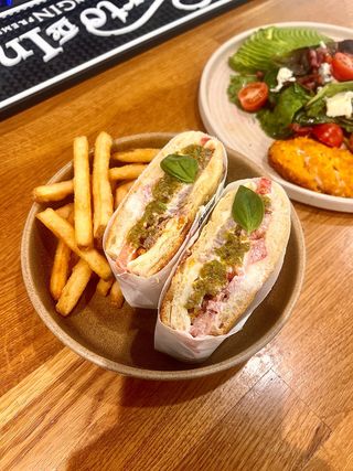 Focaccia Argentinian Crispy Steak Sandwich