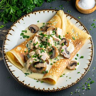 Crêpe Fouré Poulet Champignon