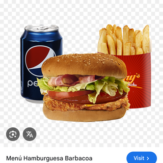 Menú hamburguesa 