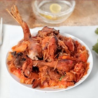 Full TV chicken assorted with 3 diced chapatis,