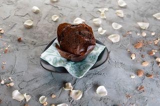 Brioşă cu ciocolată