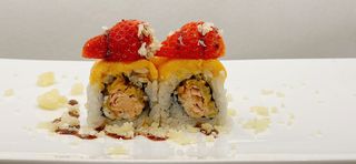 Cheese salmon roll