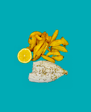 Orata al forno con patate rustiche e limone