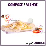 Tacos A Composer ( 2 Viandes )