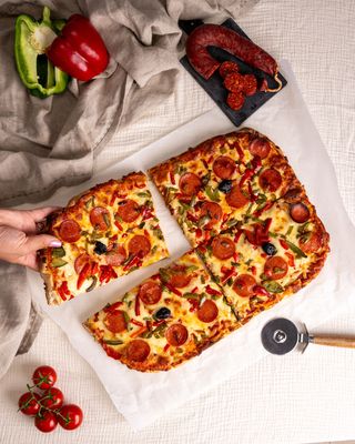 Pizza chorizo (trozo)