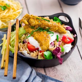 Salade Au Poulet Panné