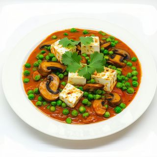 Mutter Paneer De Champiñones