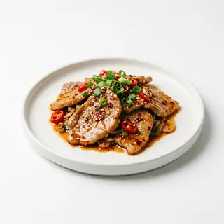 Carne di maiale saltata piccante