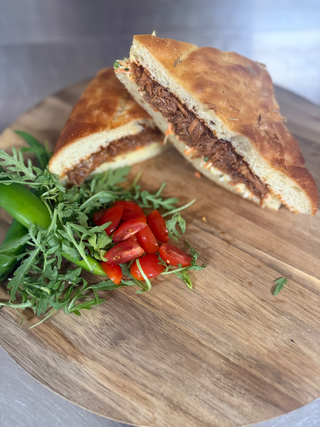 Pulled Pork cu BIG BAGHETTA