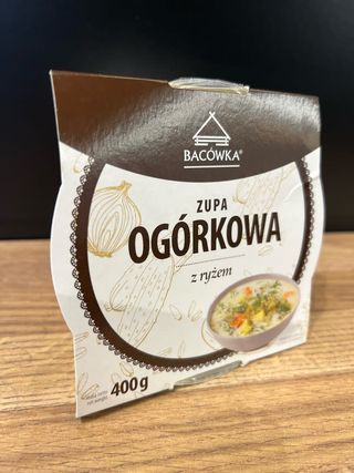 Ogórkowa z ryżem