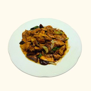 96. Pato Con Bambú Y Setas