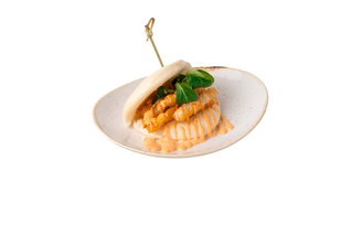 Pan bao de calamares fritos (1 ud.)
