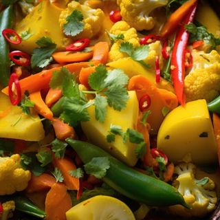 Verduras Mixtas Al Curry