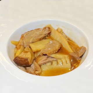 089. Anatra bambù e funghi