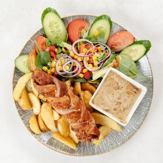 WARKOCZ Z POLĘDWICY WIEPRZOWEJ W SOSIE BOROWIKOWYM