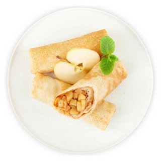 Млинці з яблуком та карамеллю