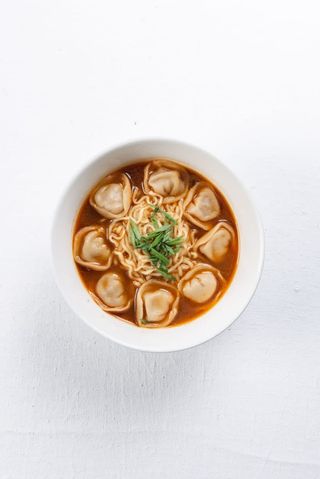Рамен с пельменями