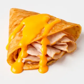 Crêpe Pavo y Queso Cheddar