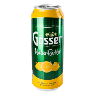 Напій на основі пива Gosser Natur Radler Zitrone з/б (0,5л)