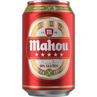 Cerveza Mahou premiun lata