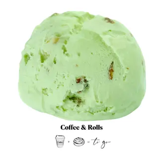 Helado de Pistacho Toledano con cereza amarena. Envase isotérmico 1L.