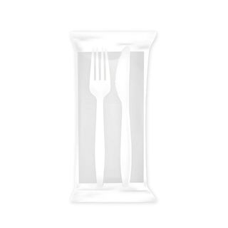 Posate di plastica riciclabile