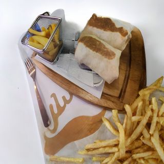 wrap de (no)carne vegetal