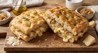 Focaccia Onion And Mozzarella