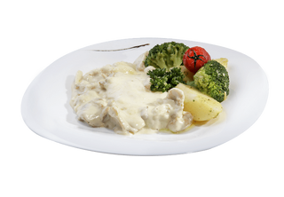 Пиле с броколи и топени сирена (380г)