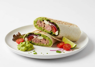 Tuna and avocado wrap