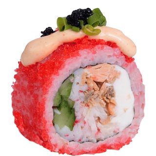 Рол з запеченим лососем та сніговим крабом (280г/8шт)