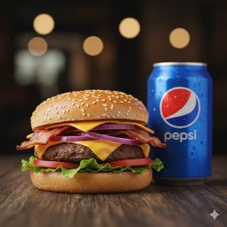 Barrel burger + Pepsi 0.25