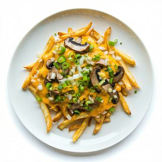 Patatas al horno con vegetales